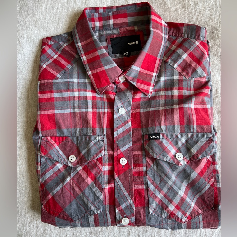 Mens Hurley button down shirt